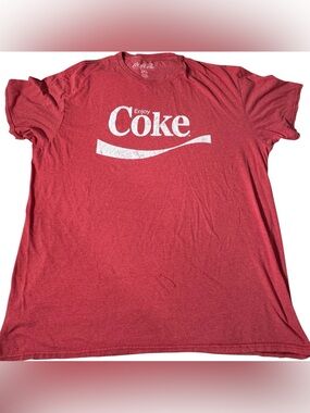 Coca‑Cola Enjoy Coke Red Graphic Tee 2XL Vintage Style Soft Blend